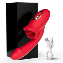 Load image into Gallery viewer, 2 in 1 Tongue Licking Vibrator