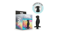 Load image into Gallery viewer, Anal Adventures Platinum Silicone Prostate Massager 02-Black.