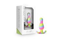 Load image into Gallery viewer, Avant Kaleido Lime Silicone Butt Plug.
