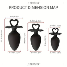 Load image into Gallery viewer, Backdoor Black Anal Plug Set.