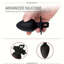 Load image into Gallery viewer, Backdoor Black Anal Plug Set.