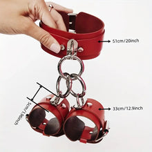 Load image into Gallery viewer, Bind Me BDSM Leather Bracelet With Collar.
