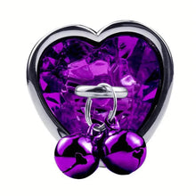 Load image into Gallery viewer, "Chic" Heart-Shaped Rhinestone & Bell Anal Plug Set.