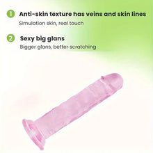 Load image into Gallery viewer, Crystal Clear Dildo with Suction Cup