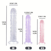 Load image into Gallery viewer, Crystal Clear Dildo with Suction Cup