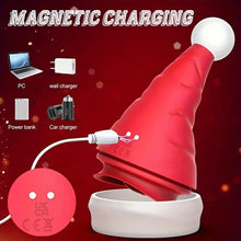 Load image into Gallery viewer, Cum with Christmas Santa Hat Vibrator.