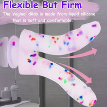 Load image into Gallery viewer, Double Banger Confetti Silicone Dildo.