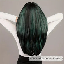 Load image into Gallery viewer, Emerald Dark Green Wig.