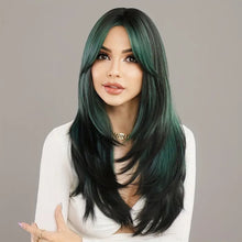 Load image into Gallery viewer, Emerald Dark Green Wig.