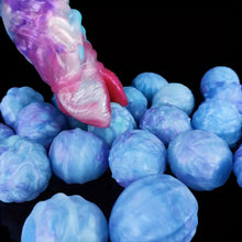 Load image into Gallery viewer, Fantasy Ovipositor Dildo with eggs.