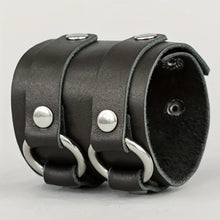 Load image into Gallery viewer, Gladiator Leather Bracelet Double Circle.