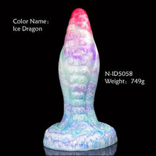 Load image into Gallery viewer, Hellfire & Ice Dragon Liquid Silicone Dildo.
