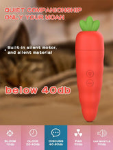 Load image into Gallery viewer, A 15cm bright orange carrot air pulse vibrator on a kitchen bench.