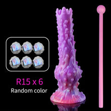 Load image into Gallery viewer, Inflated Ovipositor Dildo with Eggs.