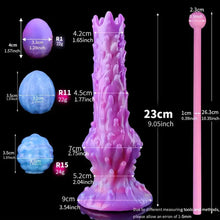 Load image into Gallery viewer, Inflated Ovipositor Dildo with Eggs.