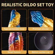 Load image into Gallery viewer, "Infrared-Enabled" 9-Inch Phoenix Dildo Vibrator.