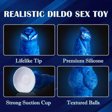 Load image into Gallery viewer, Knotted Thrusting Dildo Vibrator.