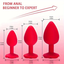Load image into Gallery viewer, Petals Silicone Rose Butt Plug Set.