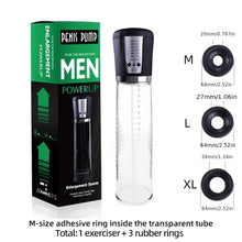 Load image into Gallery viewer, Power Up Rechargeable Electric Penis Vacuum Pump.