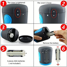 Load image into Gallery viewer, Power Up Waterproof Battery Style Electric Penis Pump.