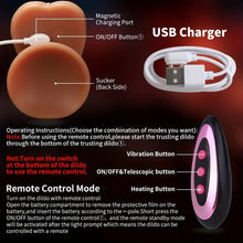 Load image into Gallery viewer, PUMP Thrusting & Heating Strap On Dildo.