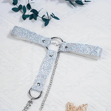 Load image into Gallery viewer, Sequin Heart Nipple Tassel, Choker & Chain.