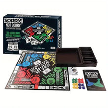 Load image into Gallery viewer, Sorry not sorry adult party game in a black box.