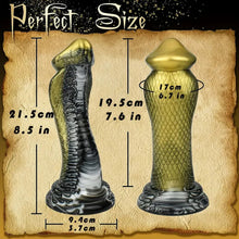 Load image into Gallery viewer, Striking Cobra Dildo.