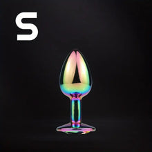 Load image into Gallery viewer, Temptation Polychrome Butt Plug with Gems.