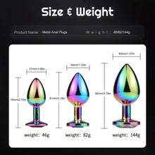 Load image into Gallery viewer, Temptation Polychrome Butt Plug with Gems.