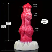 Load image into Gallery viewer, The Howling Dog Silicone Dildo.