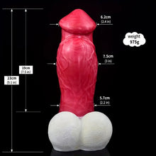 Load image into Gallery viewer, The Howling Dog Silicone Dildo.