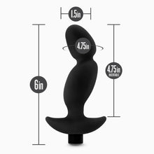 Load image into Gallery viewer, Anal Adventures Black Platinum Silicone Prostate Massager 04. - Beautiful Stranger 2020