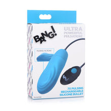Load image into Gallery viewer, BANG! 7X Pulsing Rechargeable Bullet- Blue. - Beautiful Stranger 2020
