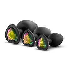 Load image into Gallery viewer, Luxe Bling Plugs Training Kit Black With Rainbow Gems. - Beautiful Stranger 2020