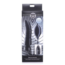Load image into Gallery viewer, Dick Spand Inflatable Silicone Dildo Black. - Beautiful Stranger 2020