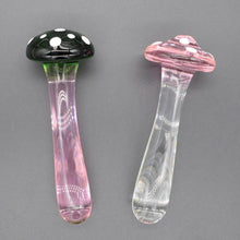 Load image into Gallery viewer, Glass Spotted Mushroom Anal Butt Plug. - Beautiful Stranger 2020