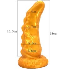 Load image into Gallery viewer, Dragon Horn Dildo Gold. - Beautiful Stranger 2020