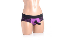 Load image into Gallery viewer, Lace Envy Panty Harness Purple L/XL. - Beautiful Stranger 2020