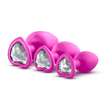 Load image into Gallery viewer, Luxe Bling Glitter Plugs Training Kit Pink With White Gems. - Beautiful Stranger 2020