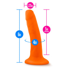 Load image into Gallery viewer, Neo Dual Density Cock Neon 6 Inch Orange. - Beautiful Stranger 2020