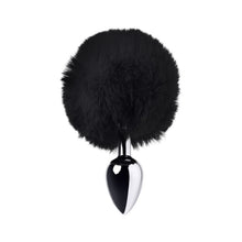 Load image into Gallery viewer, Small Metal Anal Plug w Silver Black Tail. - Beautiful Stranger 2020