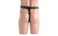 Load image into Gallery viewer, Strict Male Chastity Harness w Anal Plug Black. - Beautiful Stranger 2020