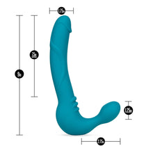 Load image into Gallery viewer, Temptasia Luna Strapless Silicone Dildo Teal. - Beautiful Stranger 2020