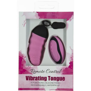 Pink Remote Control Vibrating Tongue Egg.