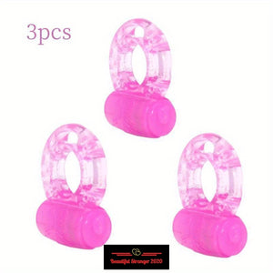 3 pink cock rings