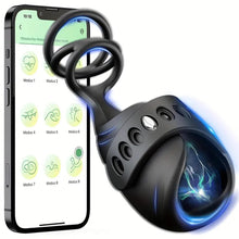 Load image into Gallery viewer, Adjustable Hands Free 3 In 1 Double Penis Ring.
