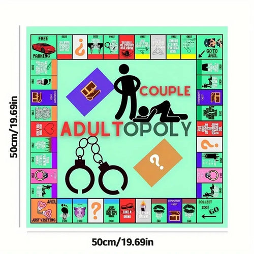 Adultopoly Couples' Fun Board Game.