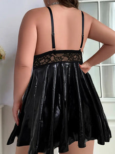 Allures Sexy Black Slip Plus Size.