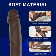 Load image into Gallery viewer, Big Chocolate 10 Vibration Modes Penis Sleeve

